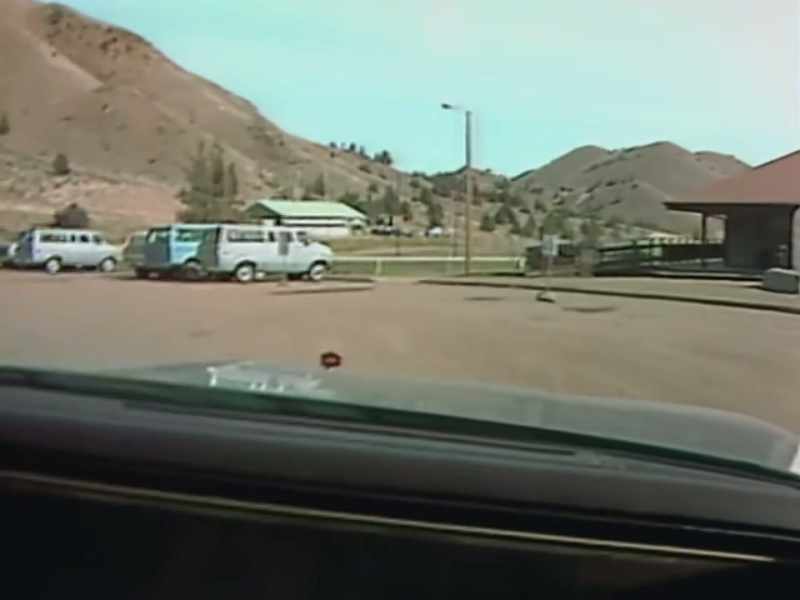 So, we drove off the main road, turned around