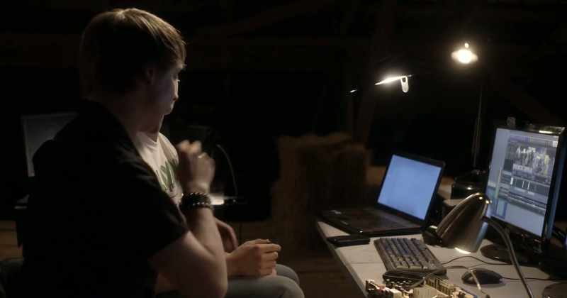 So we edit everything here on Zach's sweet rig. Up top