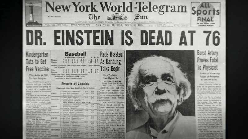 So, einstein died at princeton hospital