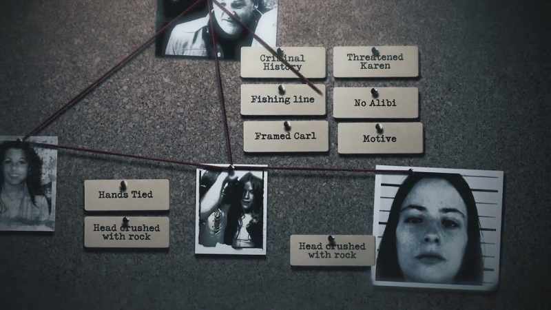So as far as we know, Karen is killed in the exact same way as Doreen