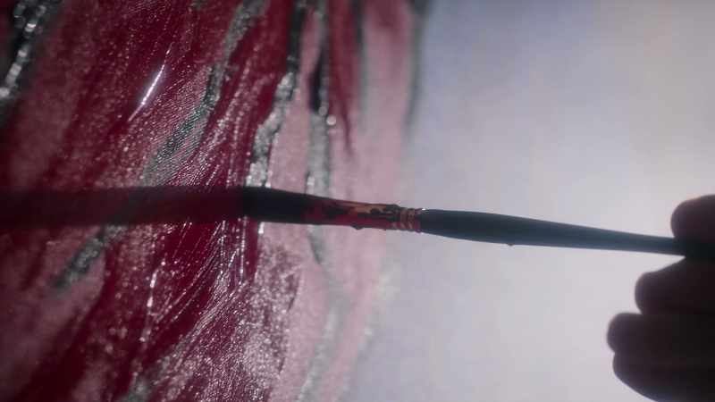 So first it's going back to the hand painting