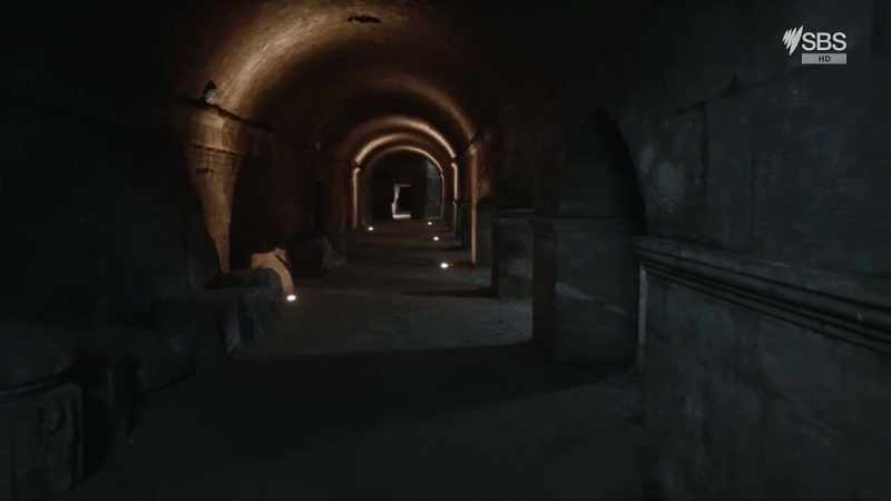 So they first had to construct two 90-metre-long underground galleries