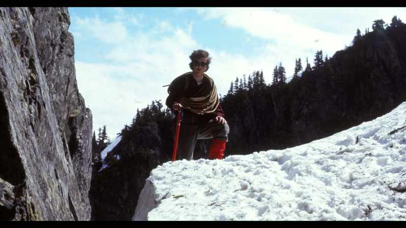 So he goes and he signs up for, uh, a mountain climbing course