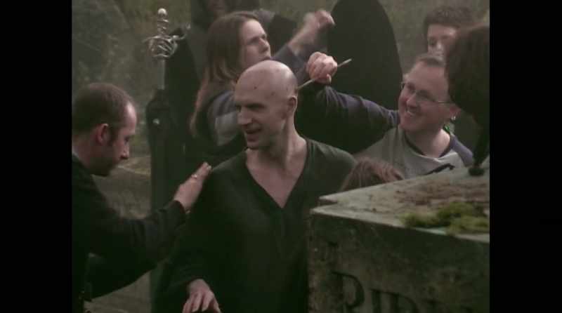 So he was slightly less intimidating than on-screen
