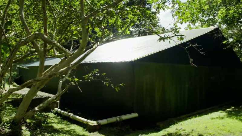 So here in Ecovilla, we installed a methane digester