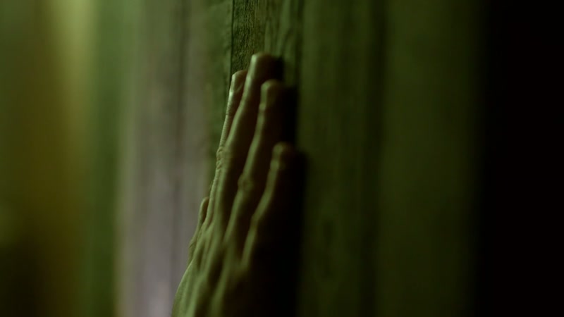 So, I put my hand on the wall
