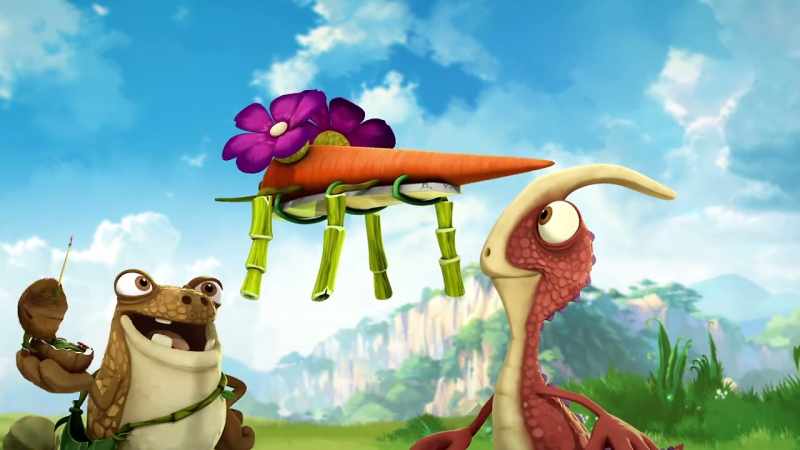 So if I raise the phone, the dino drone rises