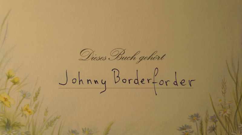 So in English my name would be Johnny Borderforder