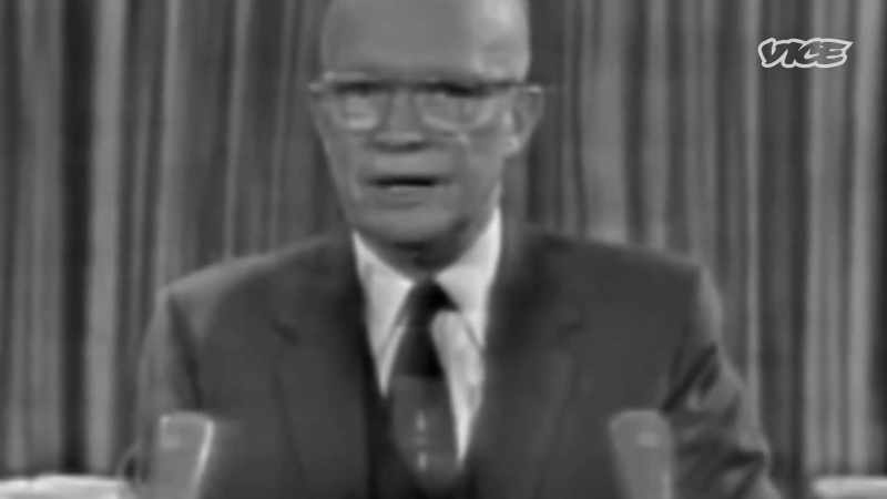 So in his farewell address... - We have been compelled
