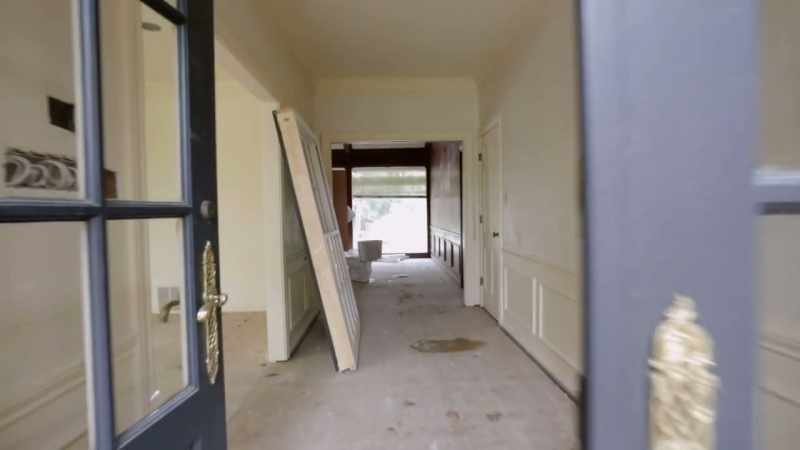 So in the entryway, right now, it's really simple