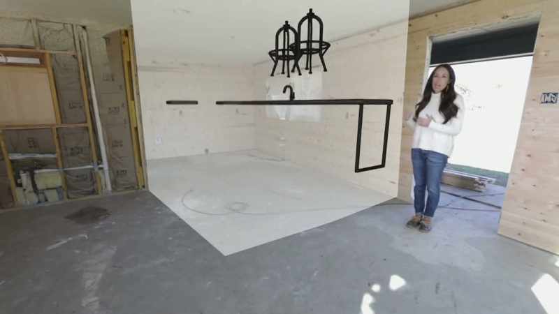 So in the kitchen, we've got our bar top with bar stools