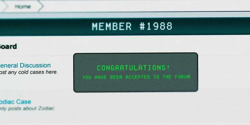 So instead, I joined a private forum