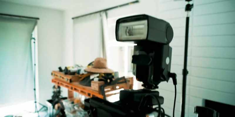 So this is a still shot camera with a flash on top
