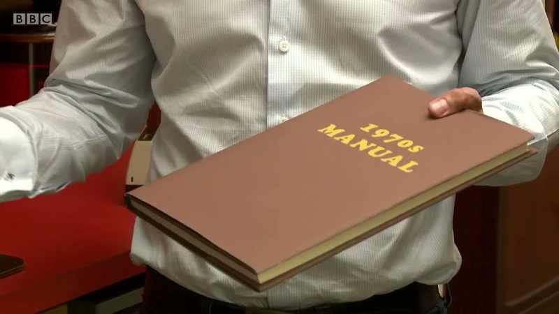 So this is your all-important 1970s manual, which contains