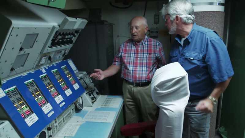 So this is the launch control console that the commander sits