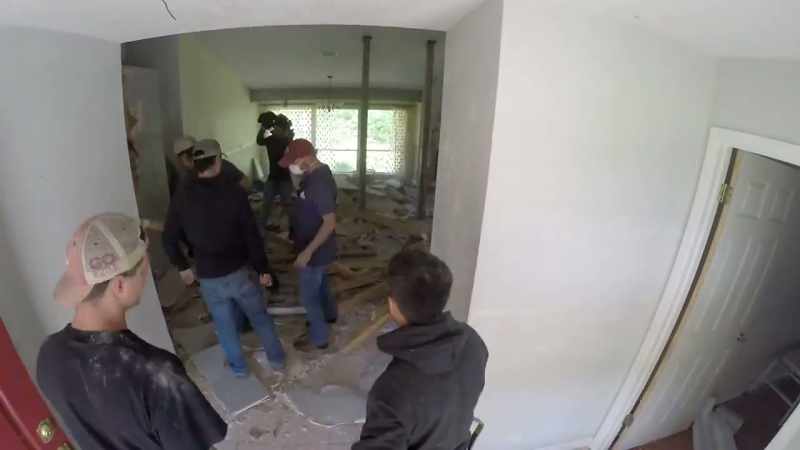 So we knocked down the wall