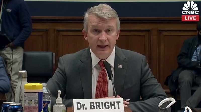 So, you know, Dr. Bright is up there testifying today