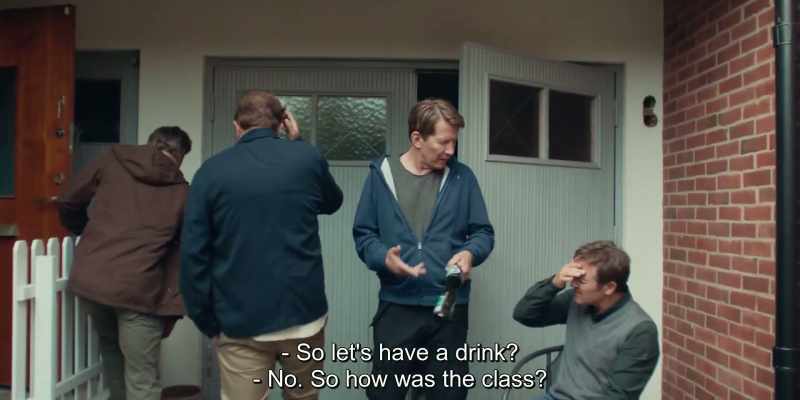 So let's have a drink? - No. So how was the class?