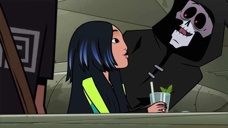 So, you like my mint iced tea? - It's delicious!