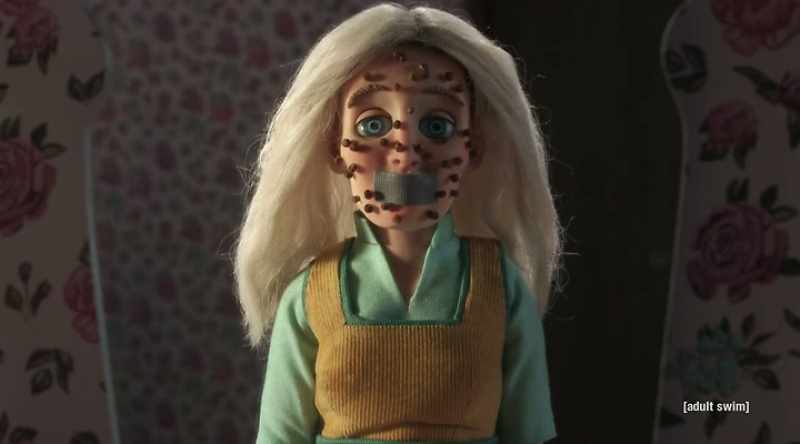 So many that soon you could no longer see her face