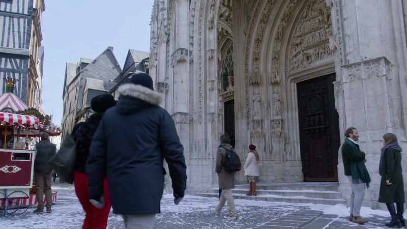 So OK, it's, uh, right here, outside of this cathedral