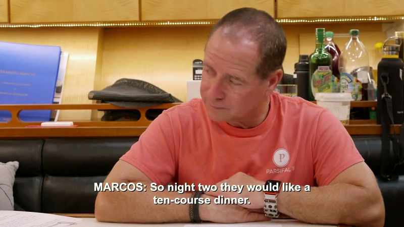 So, on night two they would like a 10-course dinner
