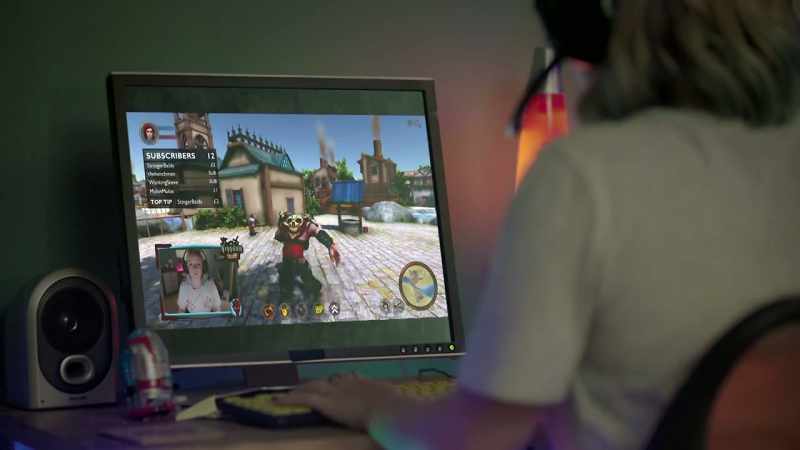 So people on the internet are watching her playing a game?