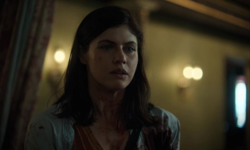 So you saw that her neck was mostly severed
