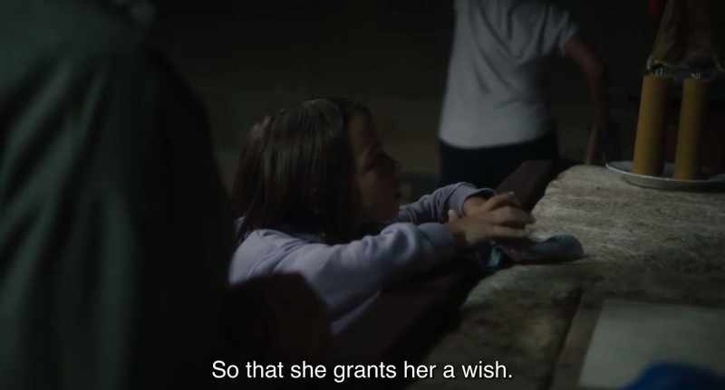 So that she grants her a wish