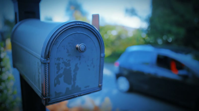 So, she'd get the mail and bring it in