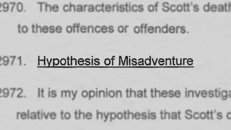 So, suicide, misadventure, or homicide