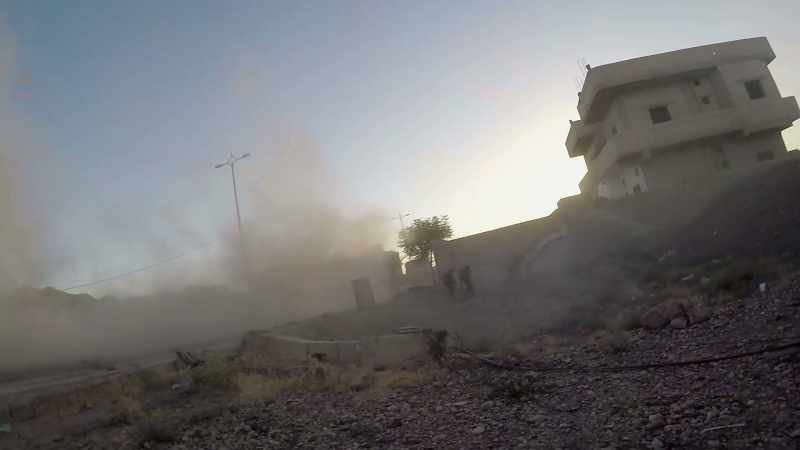 So, that was a mortar that just came at us, this time