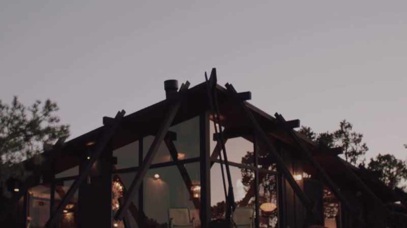 So the cabin in the evenings, you
