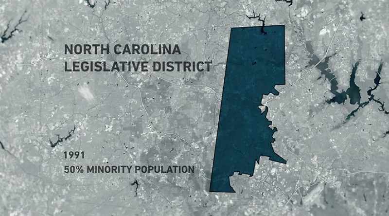 So the district goes 50 percent minority