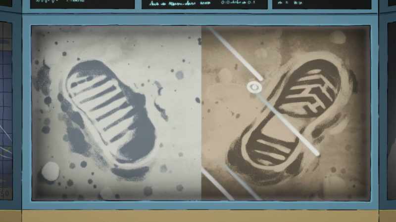 So the footprints haven't been wiped away by winds or rain