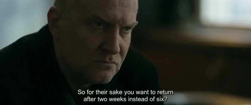 So for their sake you want to return after two weeks instead of six?