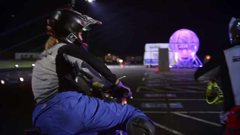 So if they do any tricks where the bikes are sideways