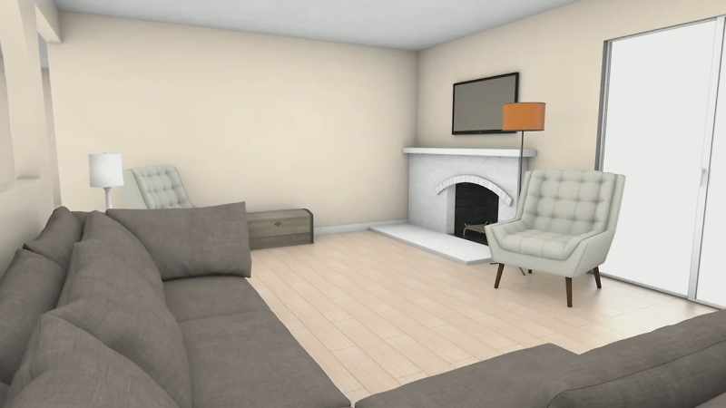 So my thought for this room