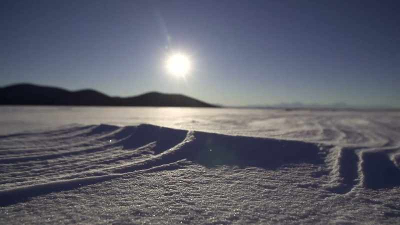 So, this type of sun coming down on the ice