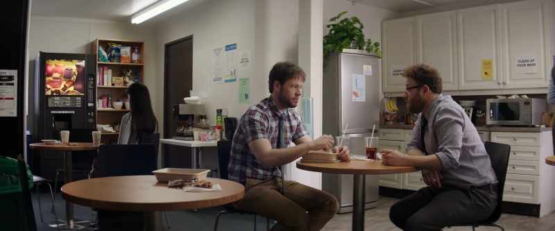 So, we had a scene that was funny, where Seth and I chat
