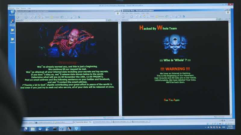 So what we've got here are two different HTML pages
