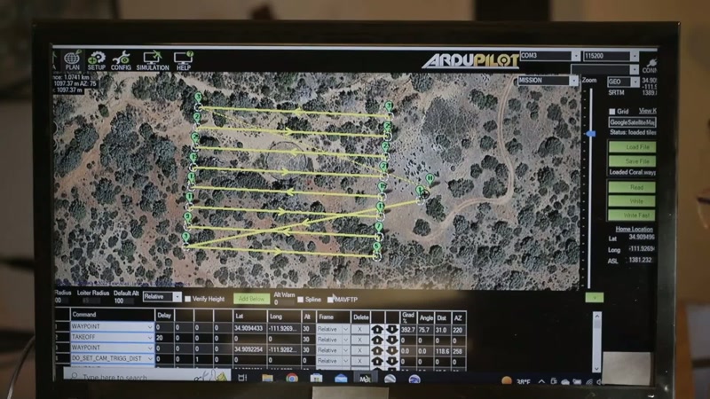 So, yeah. This is a picture of how we program our flight path
