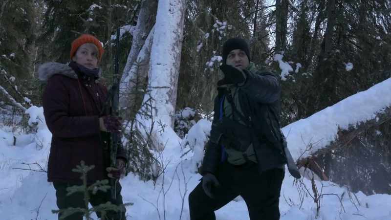So if you look out, it is super dense woods out there