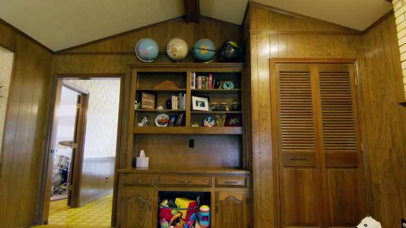 So, you had that big wall unit that we took down