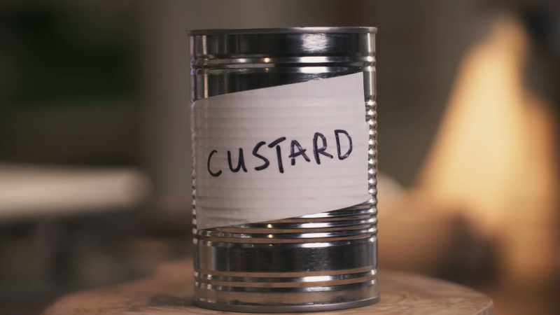 So, if you walk quickly across custard