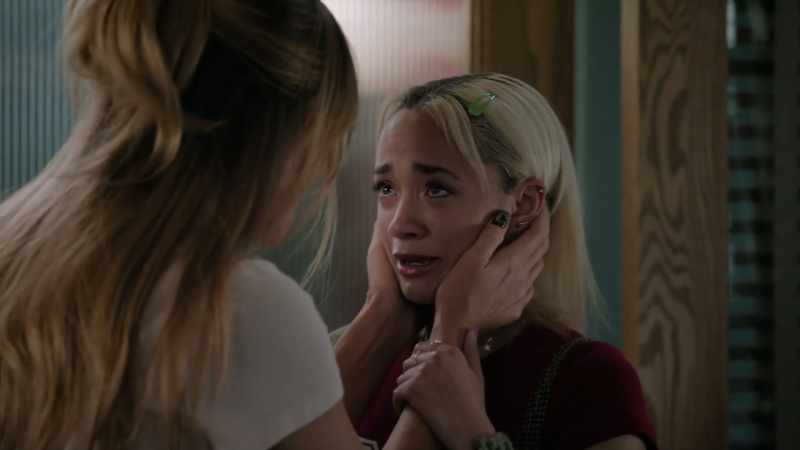 [sobbing] Guess what? I'’m not going anywhere