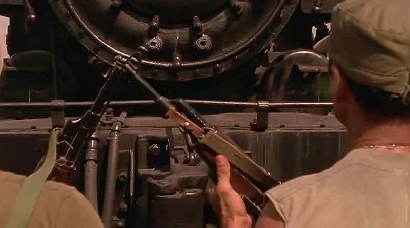 SOLDIER 1: No one gets off the train