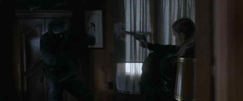 (soldier grunts)