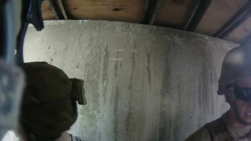 SOLDIER: I just stepped inside the bunker