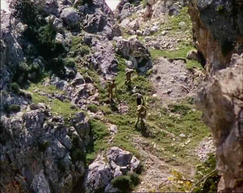 [soldier speaking Italian] - George, you fool!
